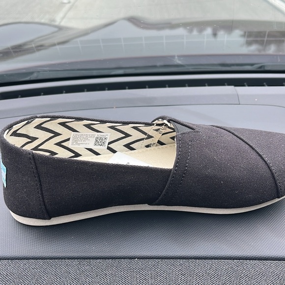 Toms Black Oxford Redondo Chambray Flats Women's size 8.5 shoes - Picture 3 of 3